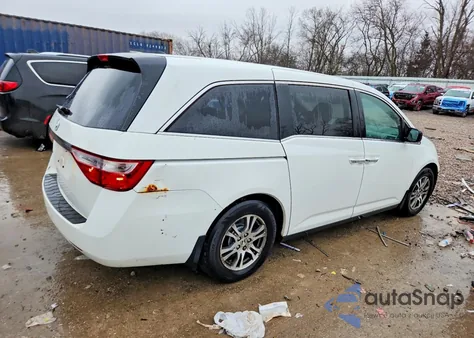 2012 Honda Odyssey Exl из США, поврежденный, VIN 5FNRL5H60CB015947